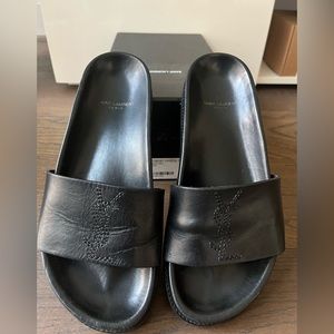Saint Laurent Joan Slide Black